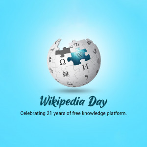 Happy Wikipedia Day Wishes Images, Poster, Banner and Social Media Post Free Download 31 Happy Wikipedia Day banner